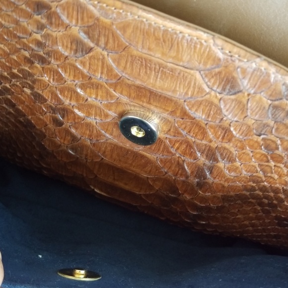 Besozzi Franco 100% Phyton bag Made in Italy - Picture 7 of 12